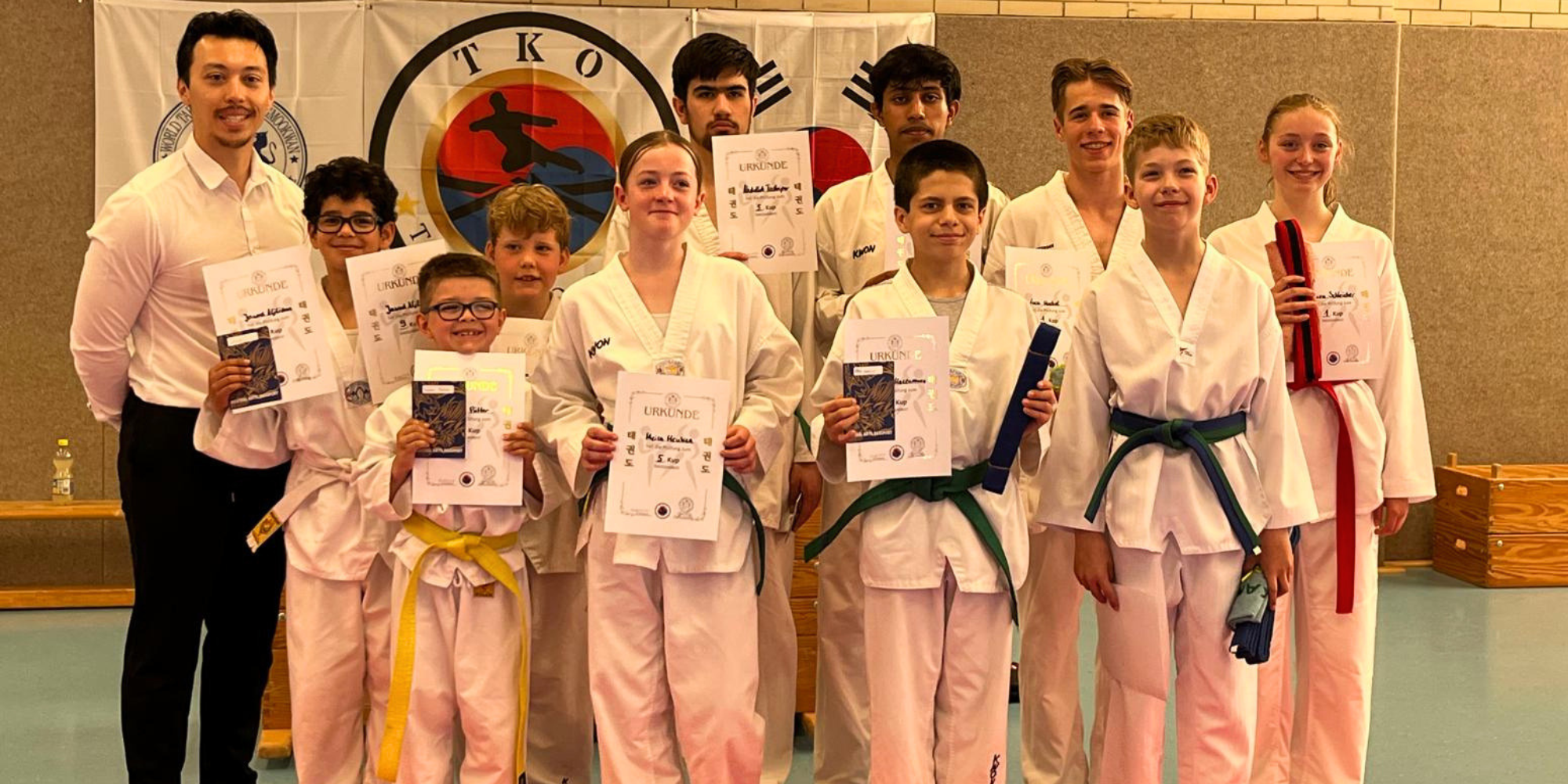Erfolgreiche Gürtelprüfung für unsere Taekwondo-Sportler